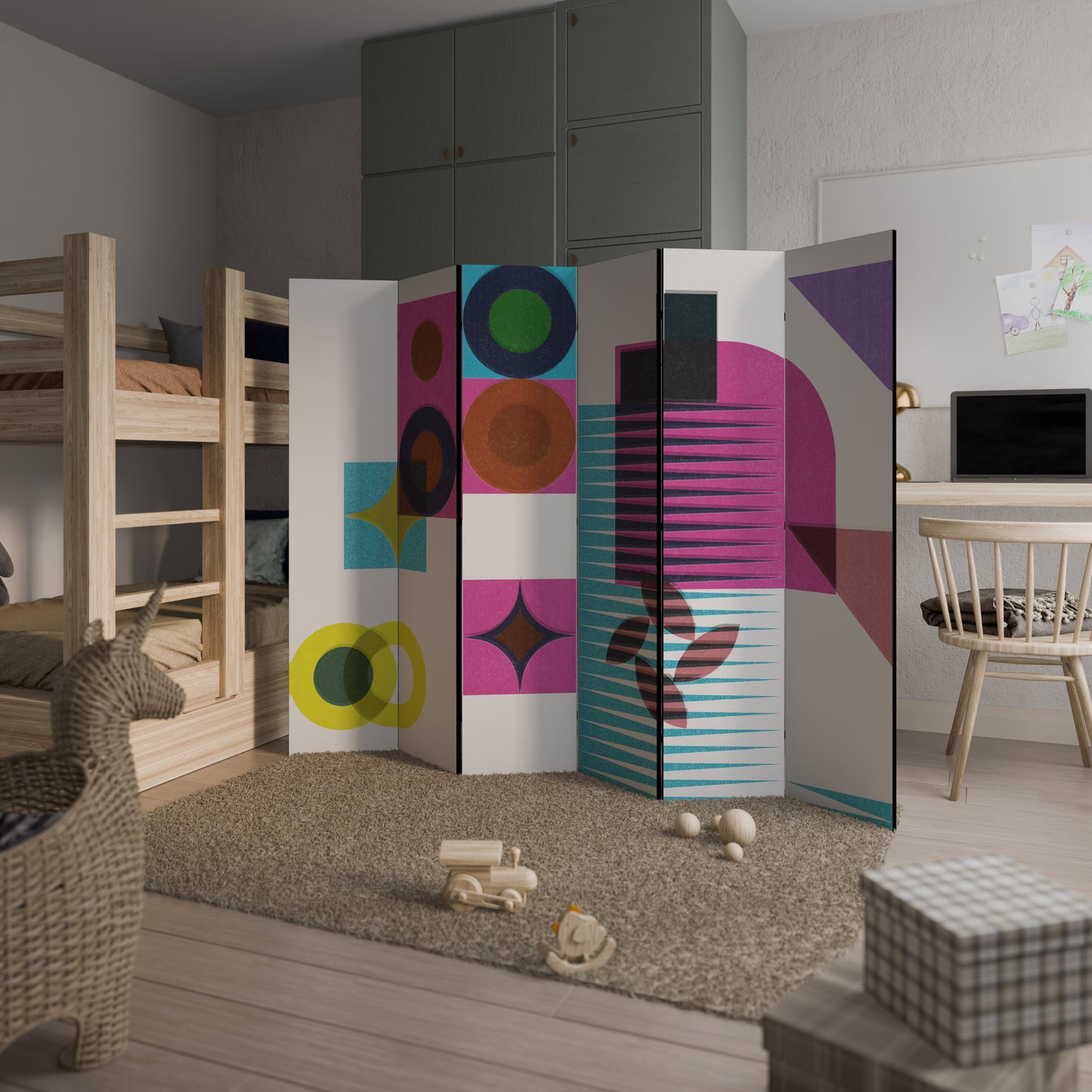 FORM VARIETY Divisorio decorativo per ambienti a 6 pannelli