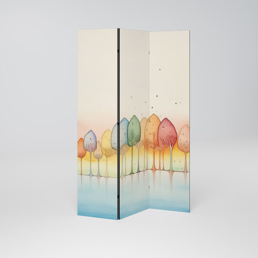 COLORFUL OASIS Decorative 3-Panel Room Divider