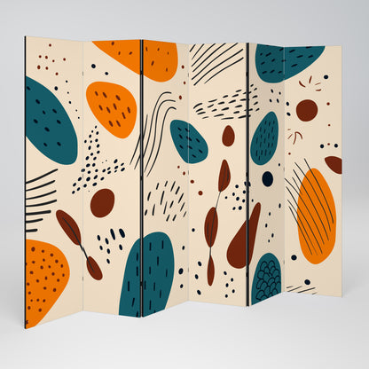 VIBRANT FRENZY Divisorio decorativo per ambienti a 6 pannelli