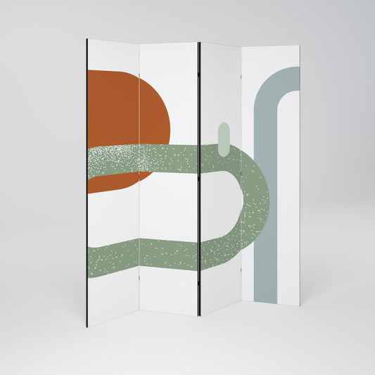 INFINITY'S EMBRACE Divisorio decorativo per ambienti a 4 pannelli
