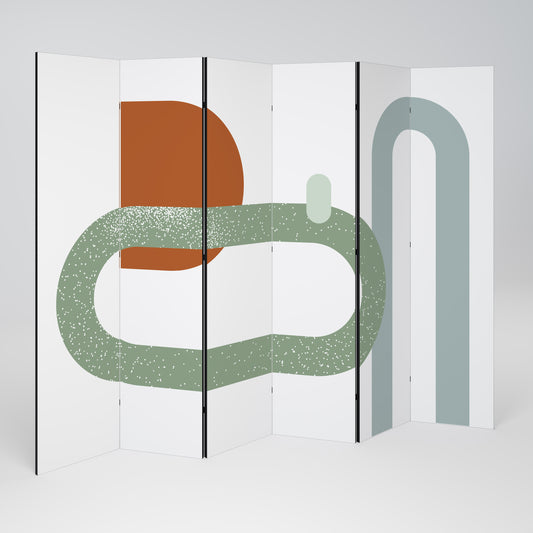 INFINITY'S EMBRACE Divisorio decorativo per ambienti a 6 pannelli