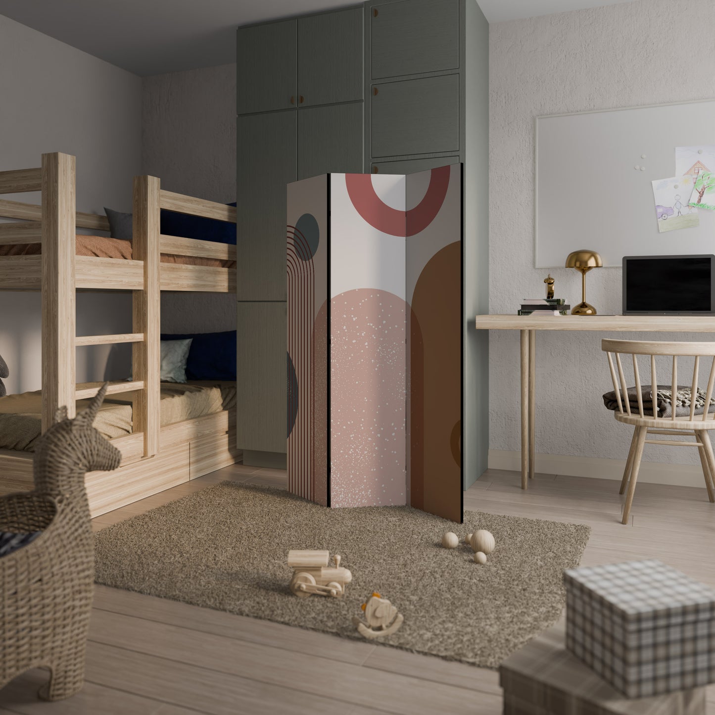 SHAPESCAPE LEAP Divisorio decorativo per ambienti a 3 pannelli