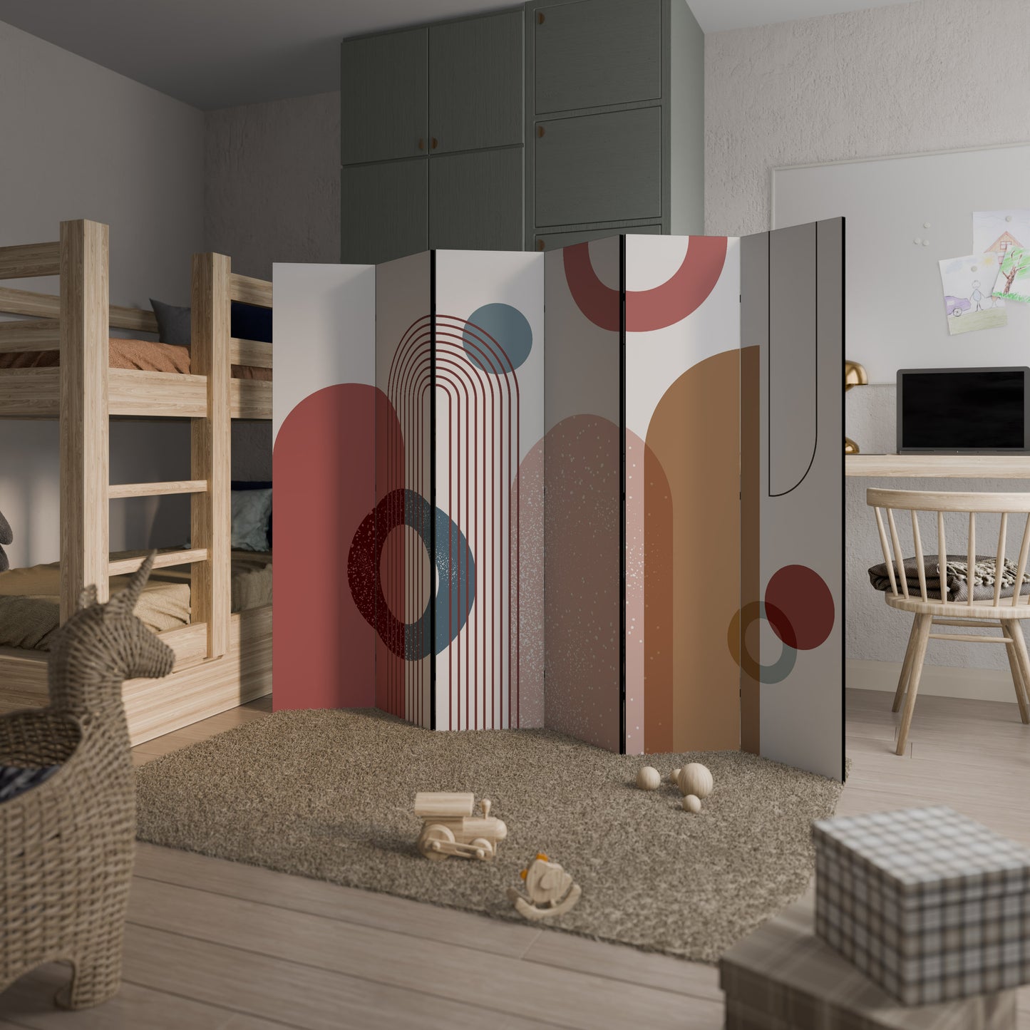 SHAPESCAPE LEAP Divisorio decorativo per ambienti a 6 pannelli