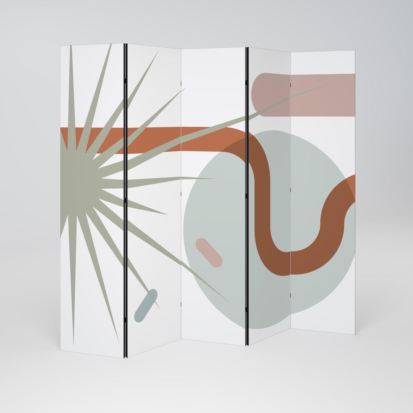 SHAPESHIFT FUSION Decorative 5-Panel Room Divider