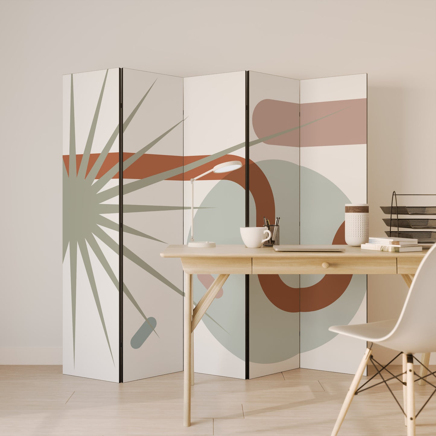 SHAPESHIFT FUSION Decorative 5-Panel Room Divider