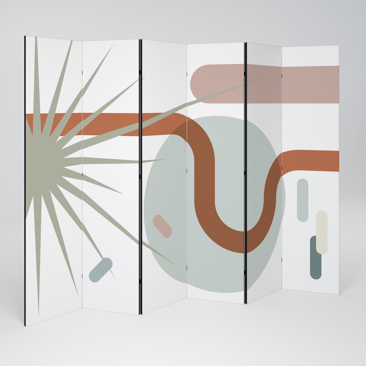 SHAPESHIFT FUSION Divisorio decorativo per ambienti a 6 pannelli