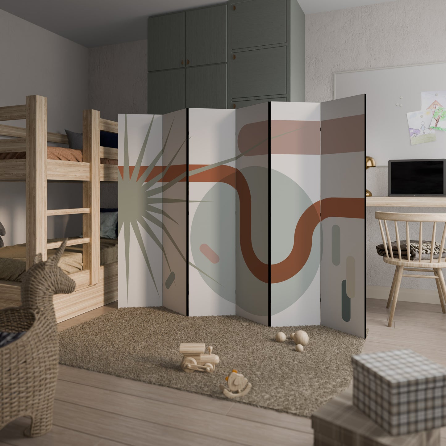 SHAPESHIFT FUSION Divisorio decorativo per ambienti a 6 pannelli