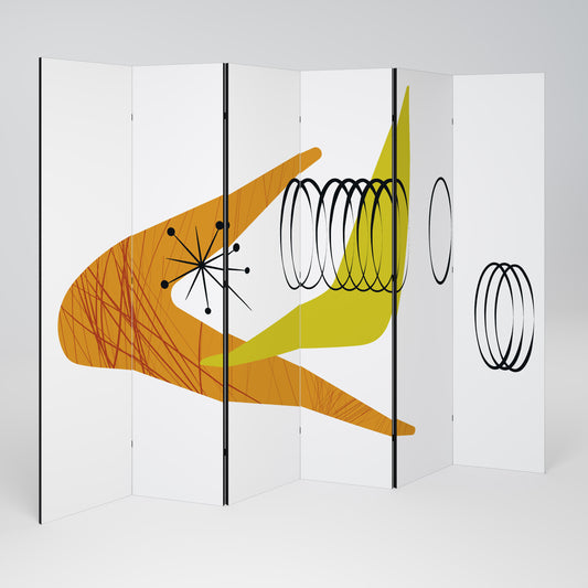 MAGNETIC HIT Divisorio decorativo per ambienti a 6 pannelli