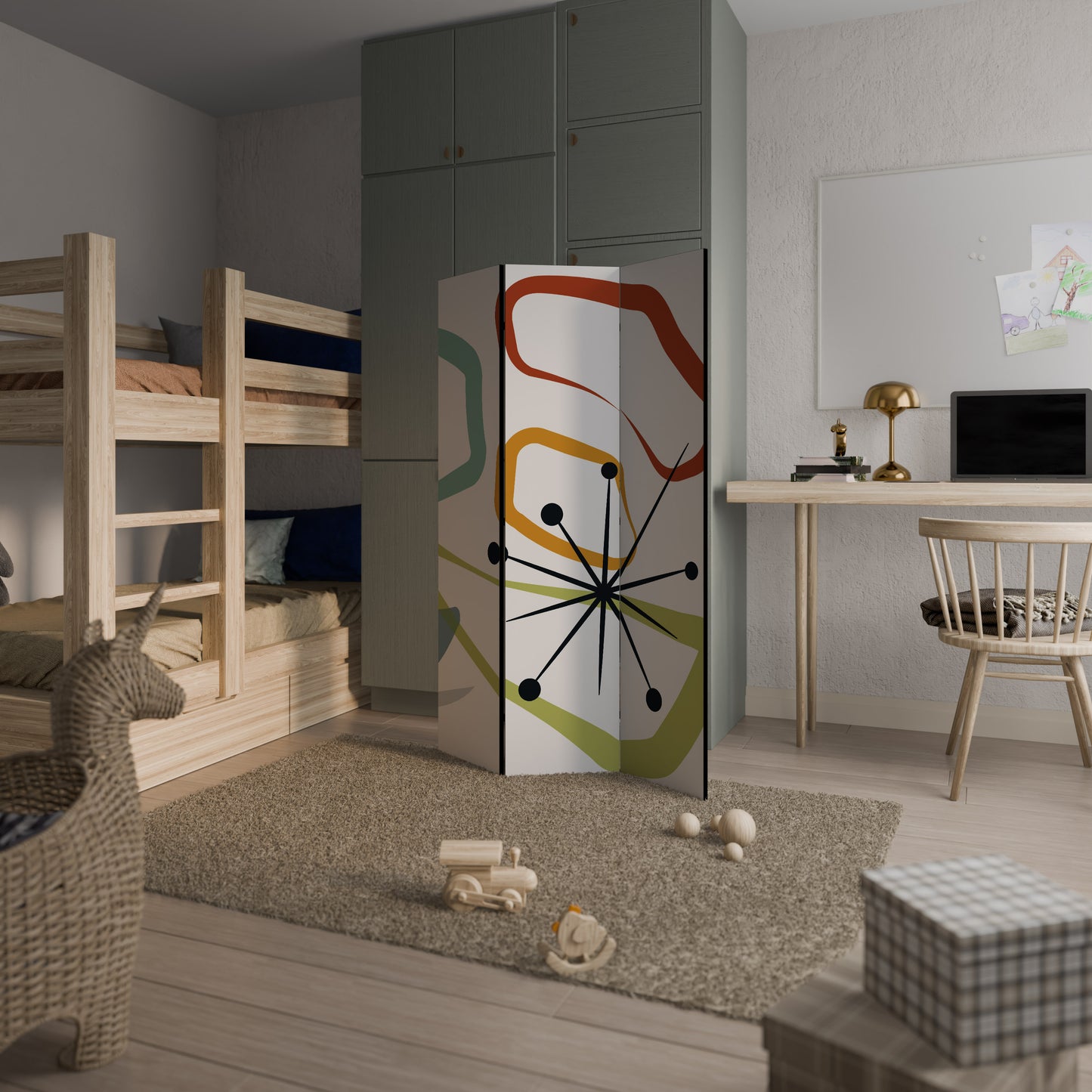 INTO THE RIM - Divisorio decorativo per ambienti a 3 pannelli