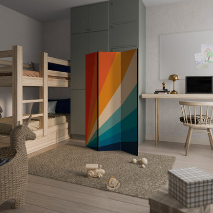 PRISM CONCUSSION Divisorio decorativo per ambienti a 3 pannelli