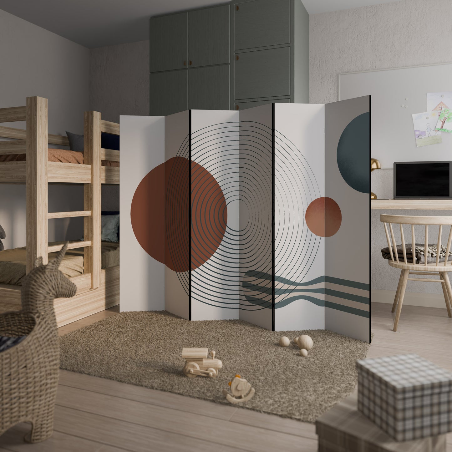 QUIET SNAPSHOT Divisorio decorativo per ambienti a 6 pannelli