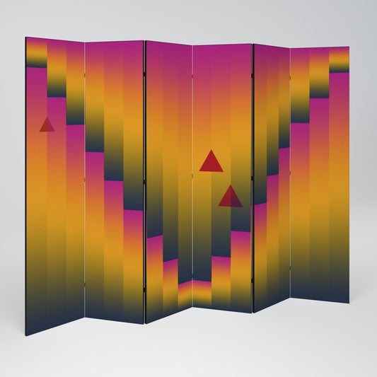 GOLDEN FADE Divisorio decorativo per ambienti a 6 pannelli