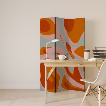 FLOATING BURN Divisorio decorativo per ambienti a 3 pannelli