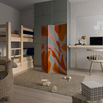 FLOATING BURN Divisorio decorativo per ambienti a 3 pannelli