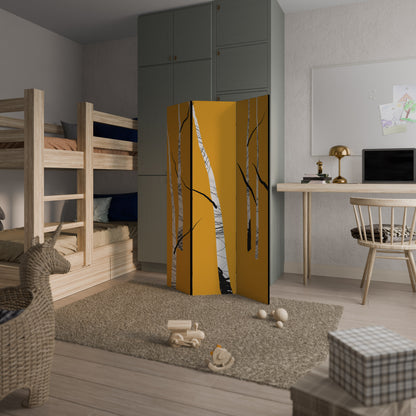 BIRCH ABSTRACT Divisorio decorativo per ambienti a 3 pannelli