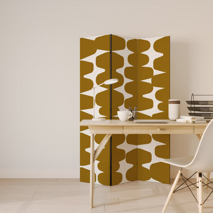 MOLTEN ECHOES Divisorio decorativo per ambienti a 3 pannelli