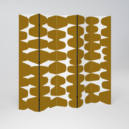 MOLTEN ECHOES Decorative 5-Panel Room Divider