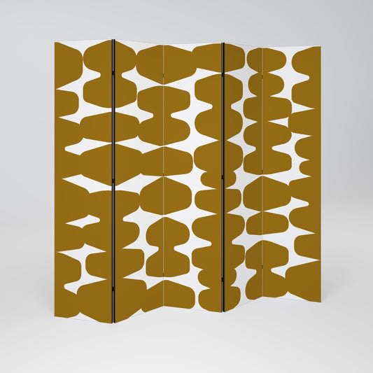 MOLTEN ECHOES Decorative 5-Panel Room Divider
