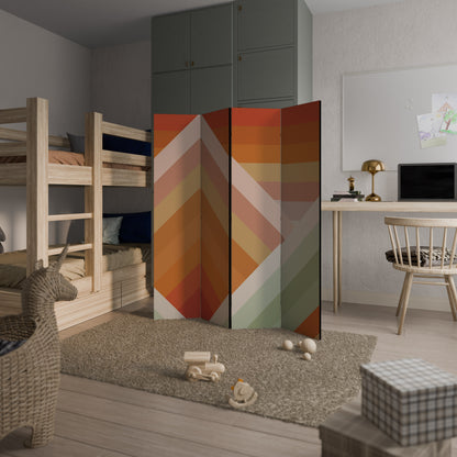 GRADIENT PICKS Divisorio decorativo per ambienti a 4 pannelli