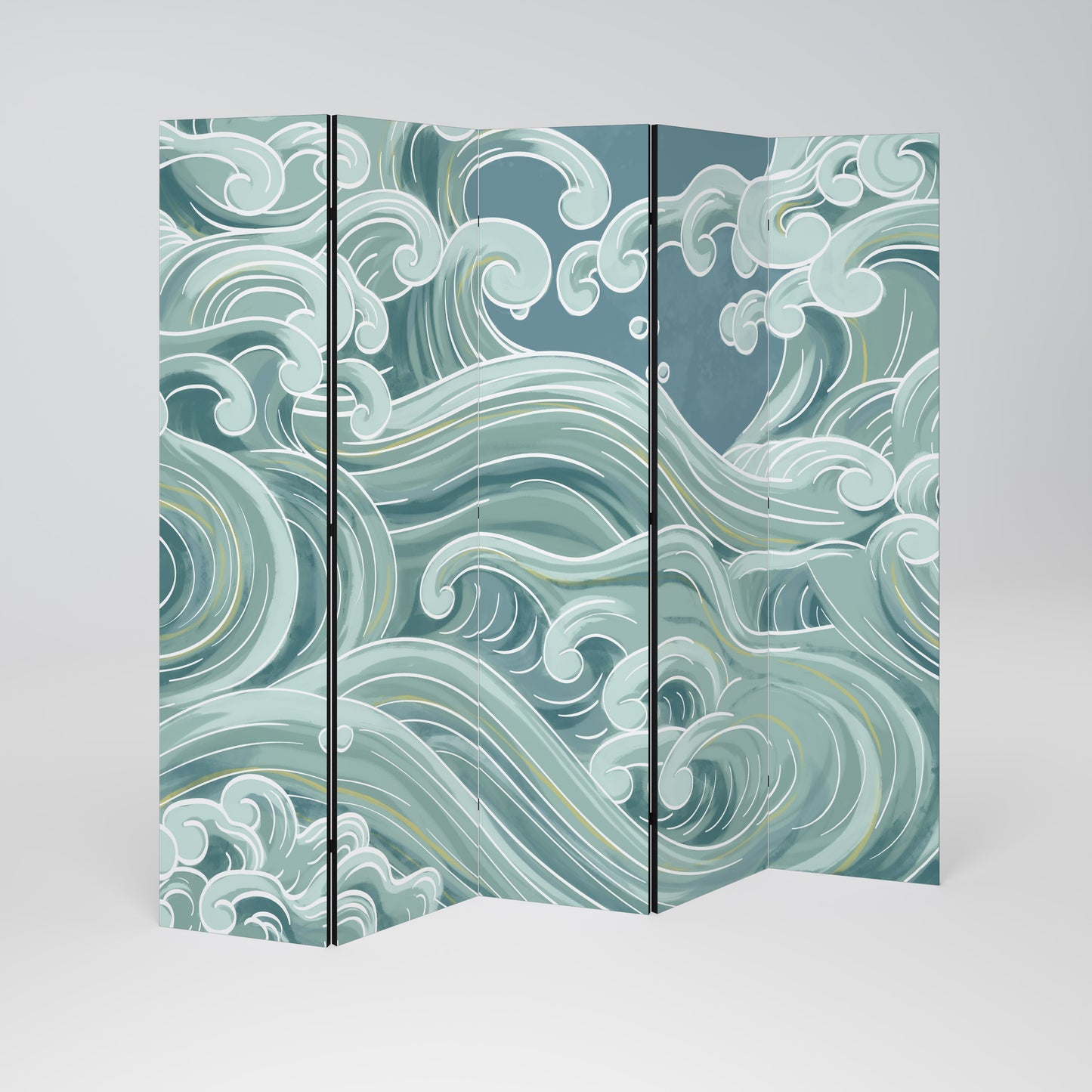 ASIAN SWAY Decorative 5-Panel Room Divider
