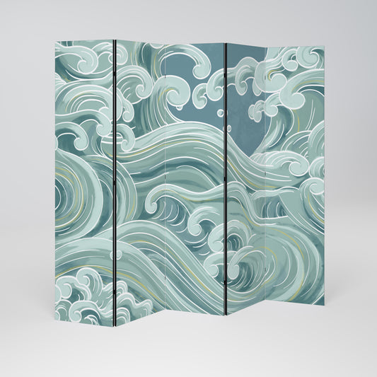 ASIAN SWAY Decorative 5-Panel Room Divider