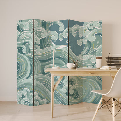 ASIAN SWAY Decorative 5-Panel Room Divider