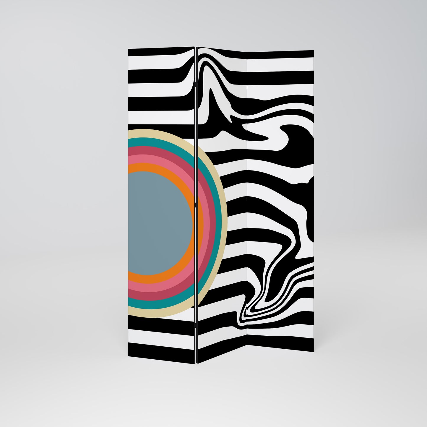 SPECTRA SHOWCASE Divisorio decorativo per ambienti a 3 pannelli