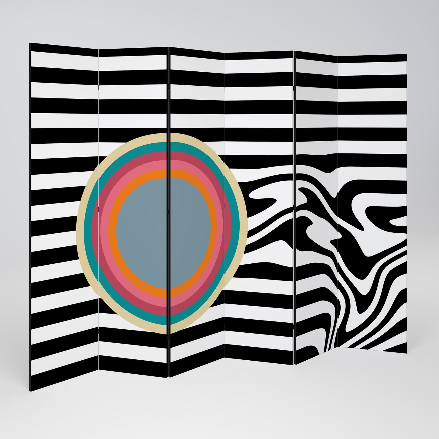 SPECTRA SHOWCASE Divisorio decorativo per ambienti a 6 pannelli