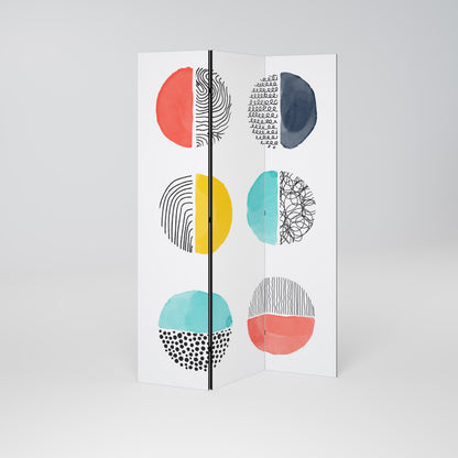 SHAPESHIFT TREASURES Divisorio decorativo per ambienti a 3 pannelli