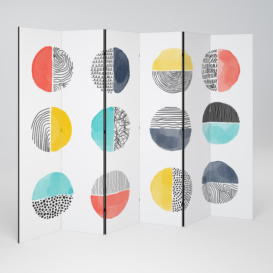 SHAPESHIFT TREASURES Divisorio decorativo per ambienti a 6 pannelli