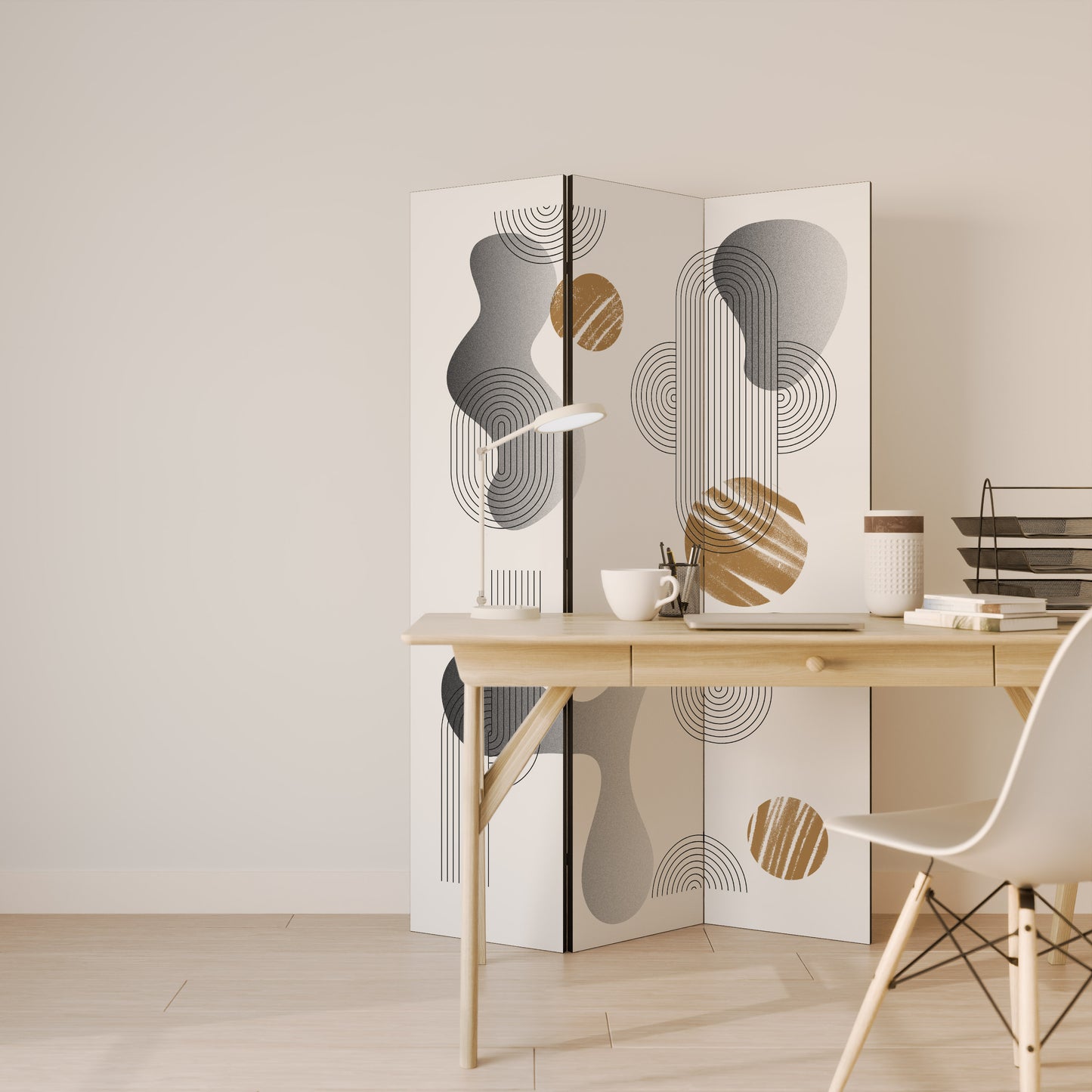 CLEAR CREATIONS Divisorio decorativo per ambienti a 3 pannelli