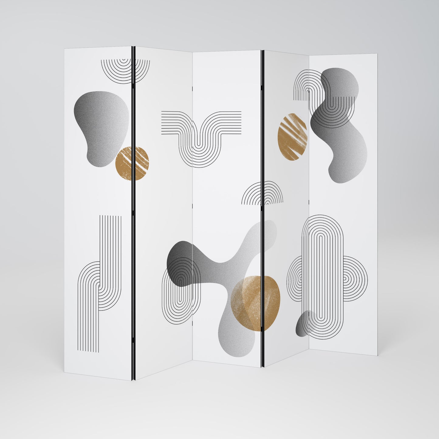 CLEAR CREATIONS Decorative 5-Panel Room Divider