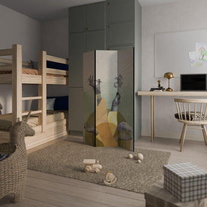 EARTH ELEMENTS Divisorio decorativo per ambienti a 3 pannelli