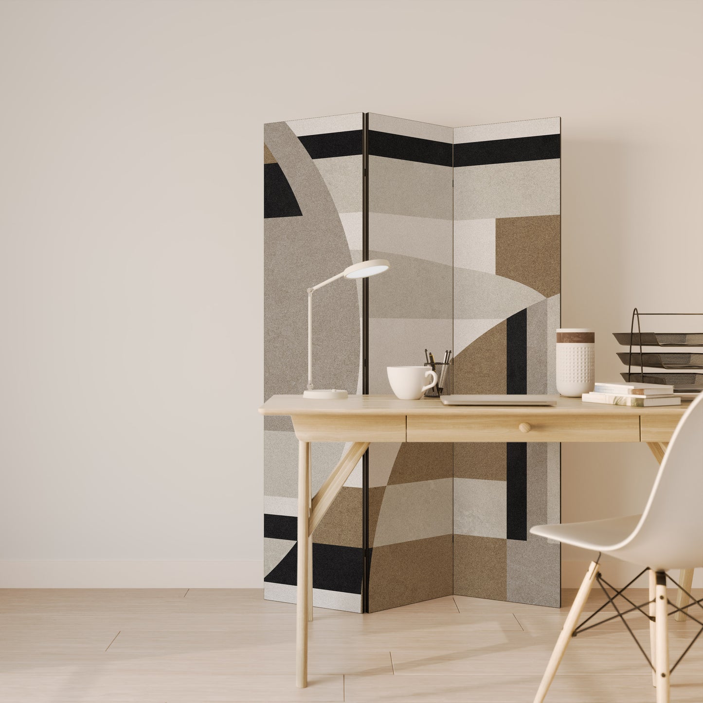 DELICATE MEMENTO Divisorio decorativo per ambienti a 3 pannelli