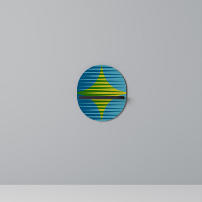 PERFECTION PICKS Oval Art Shelf In Black Finish