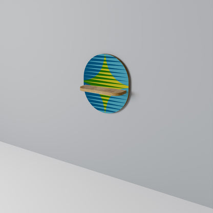 PERFECTION PICKS Mensola Ovale Decorativa in Effetto Rovere