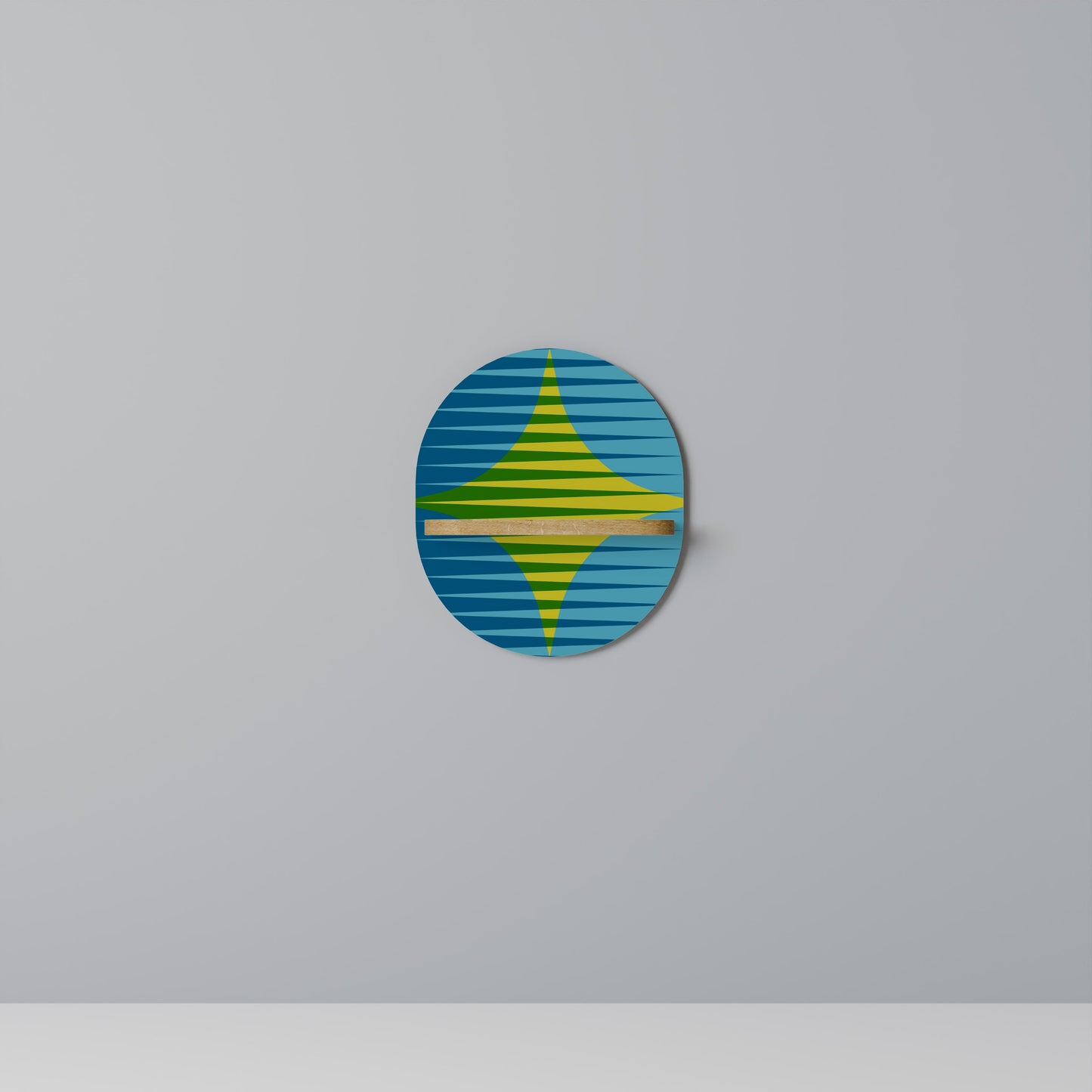 PERFECTION PICKS Mensola Ovale Decorativa in Effetto Rovere