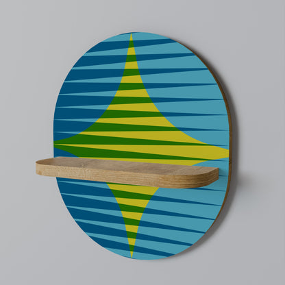 PERFECTION PICKS Mensola Ovale Decorativa in Effetto Rovere