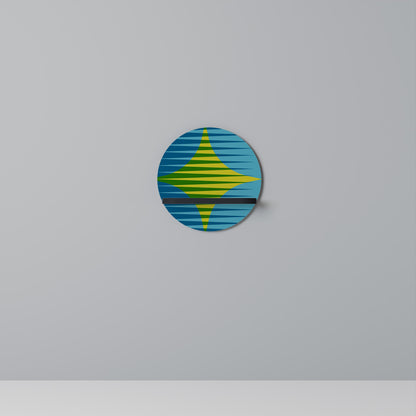 PERFECTION PICKS Round Art Shelf In Black Finish