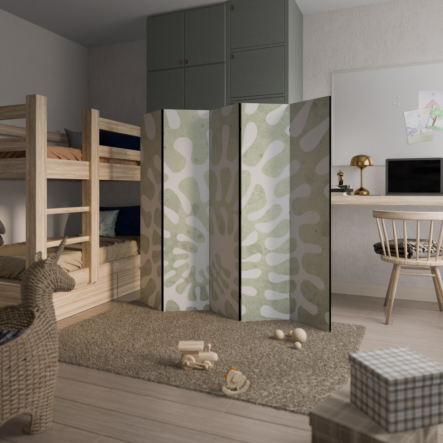 HELIX DANCE Decorative 5-Panel Room Divider