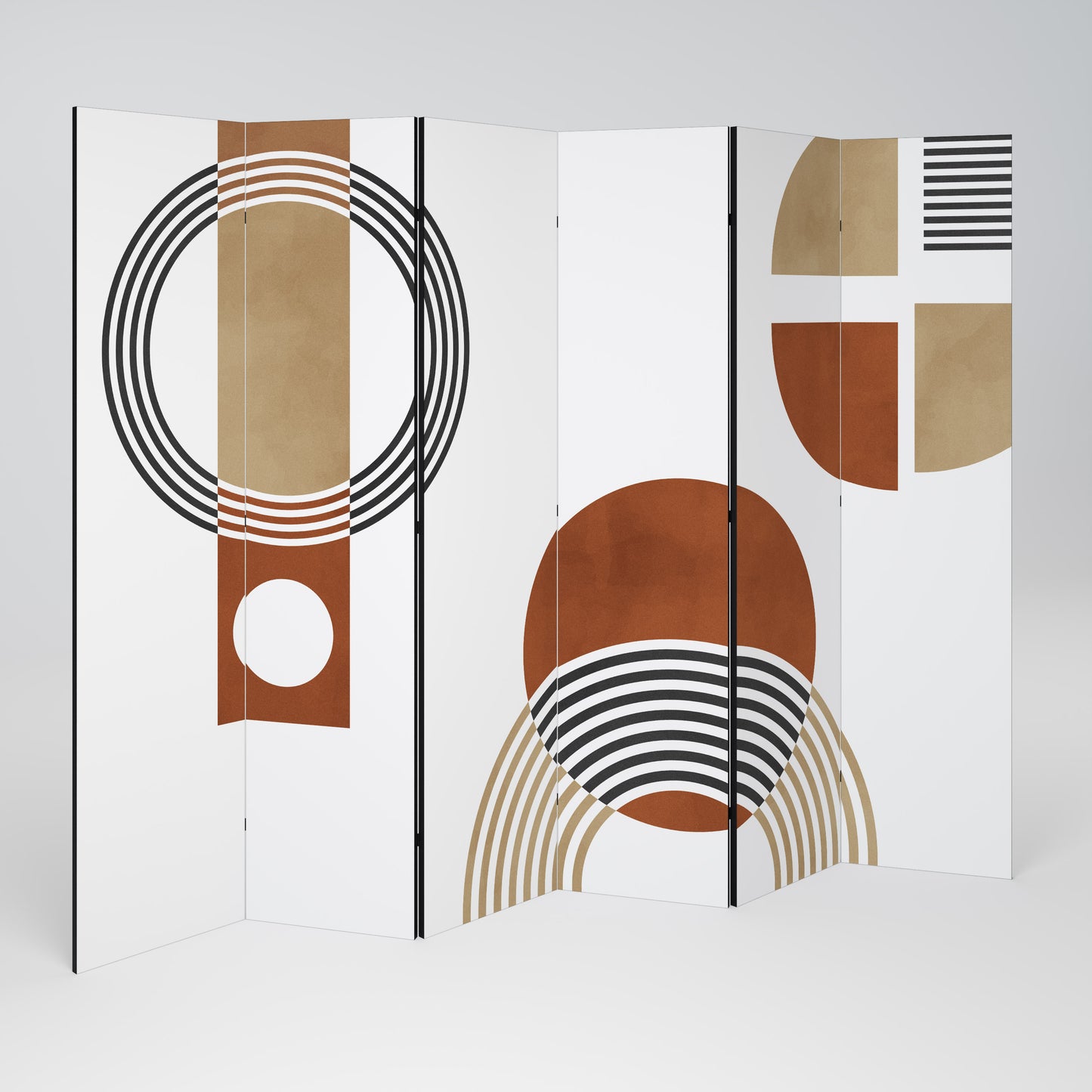 SPACE AROUND Divisorio decorativo per ambienti a 6 pannelli