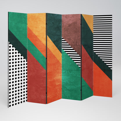 MAKESHIFT ARTISTRY Divisorio decorativo per ambienti a 6 pannelli