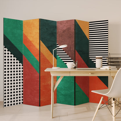 MAKESHIFT ARTISTRY Divisorio decorativo per ambienti a 6 pannelli