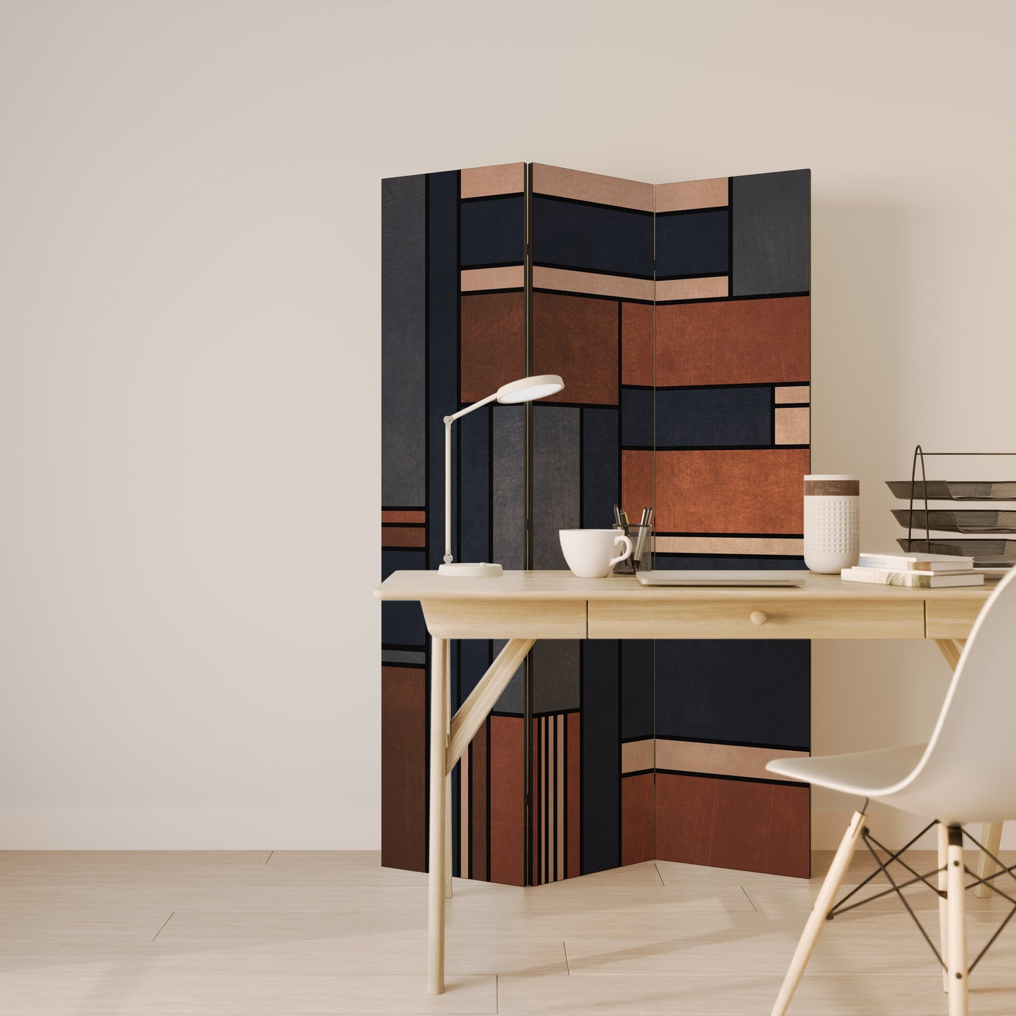 INTREPID FORMATION Divisorio decorativo per ambienti a 3 pannelli