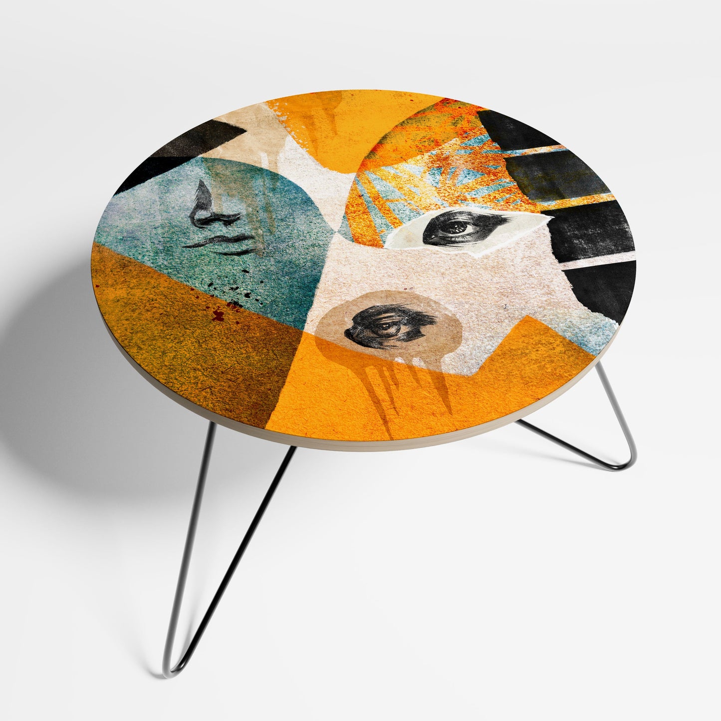 ABSTRACT FACES Large Coffee Table