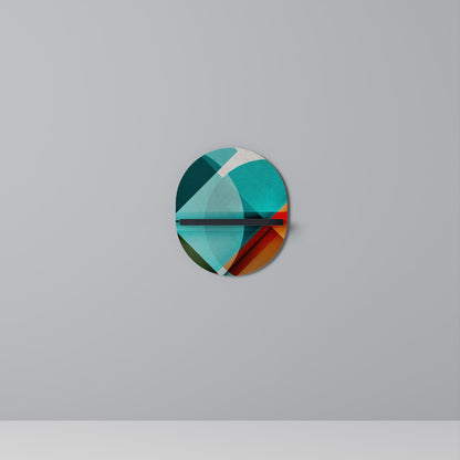 CIRCULAR RHAPSODY Mensola Ovale Decorativa con Finitura Nera