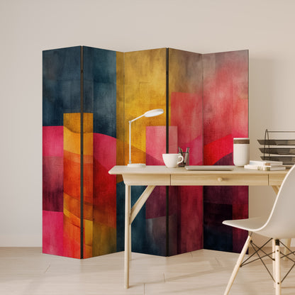 COLORFUL SOUNDS Decorative 5-Panel Room Divider