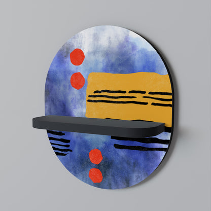 NIGHTFALL VIBRANCE Mensola Ovale Decorativa con Finitura Nera