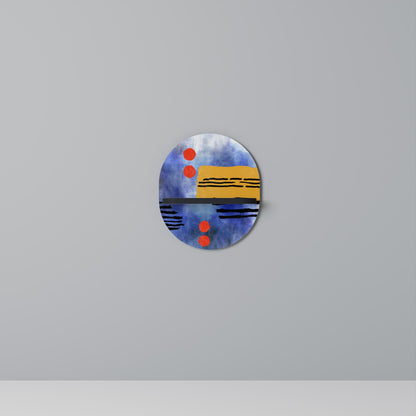 NIGHTFALL VIBRANCE Mensola Ovale Decorativa con Finitura Nera