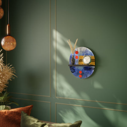 NIGHTFALL VIBRANCE Mensola Ovale Decorativa con Finitura Nera